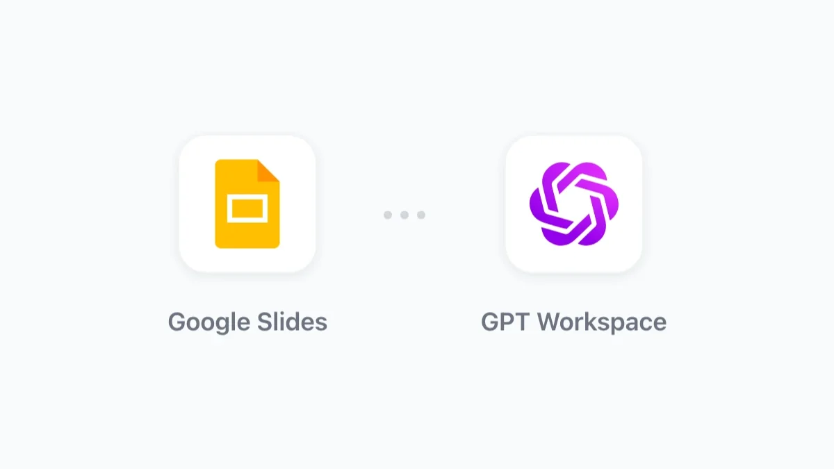 GPT Workspace: Google Slides에서 ChatGPT 사용하는 방법